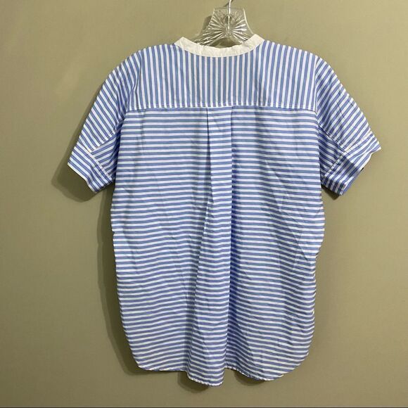 𝅺j. Crew Sz Xs Striped Popover Tunic Shirt - Picture 3 of 6